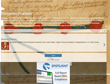 Tablet Screenshot of benjaminfranklin.org
